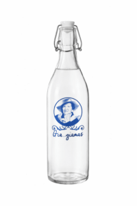 Glazen fles 1L limited edition